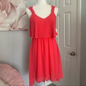 “One Clothing” Pink Sheer Look Dress Small